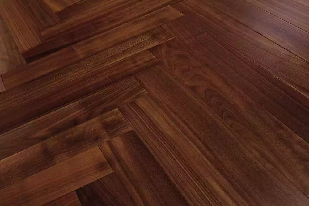 Parquet contrecollé chêne Baton Rompu Noyer Select, parquet pas cher