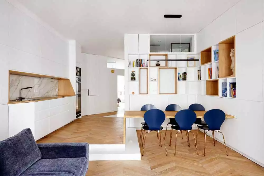 Parquet Point de Hongrie Macchiato