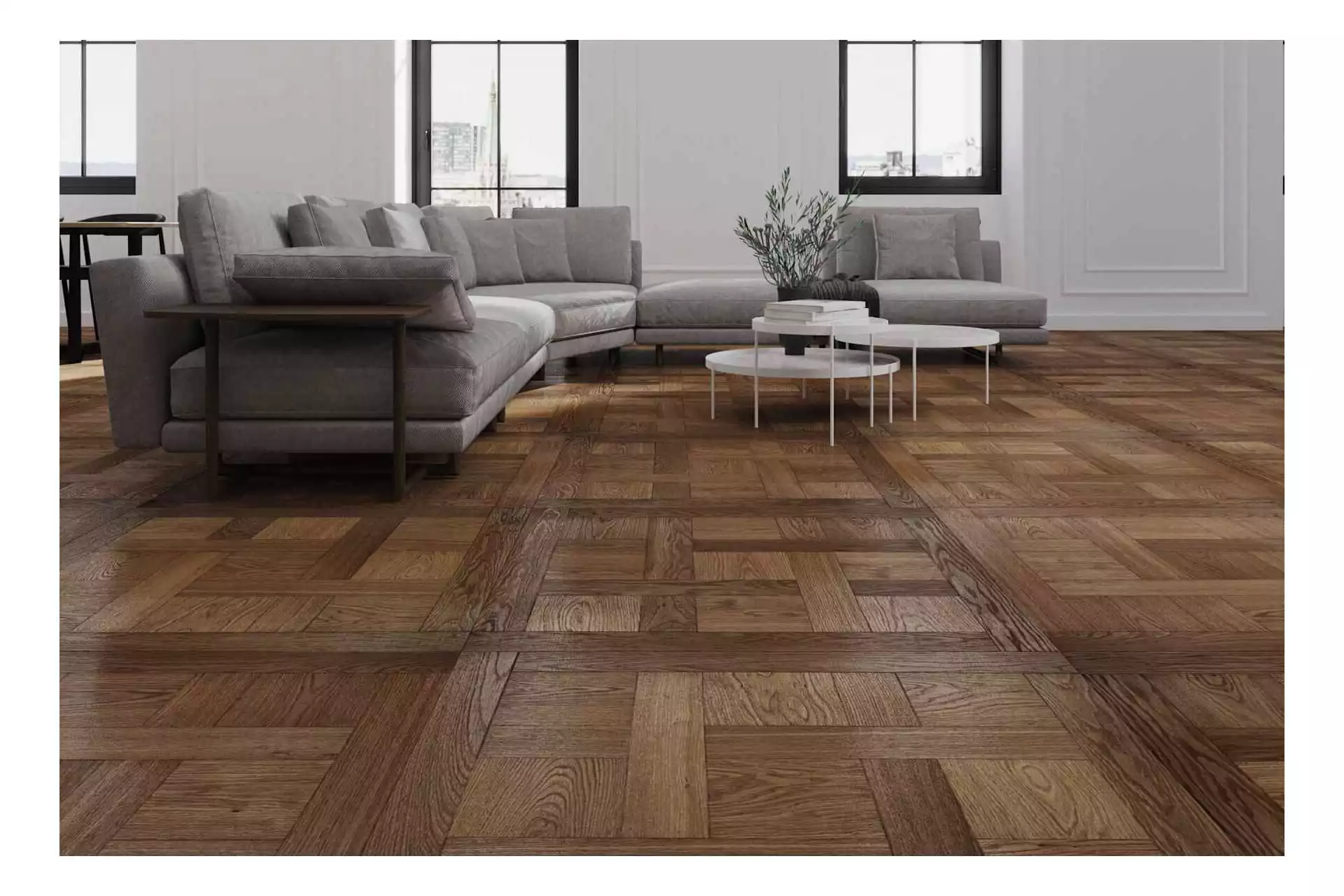 OILED SMOKED SELECTION CHANTILLY TILES - Image 1