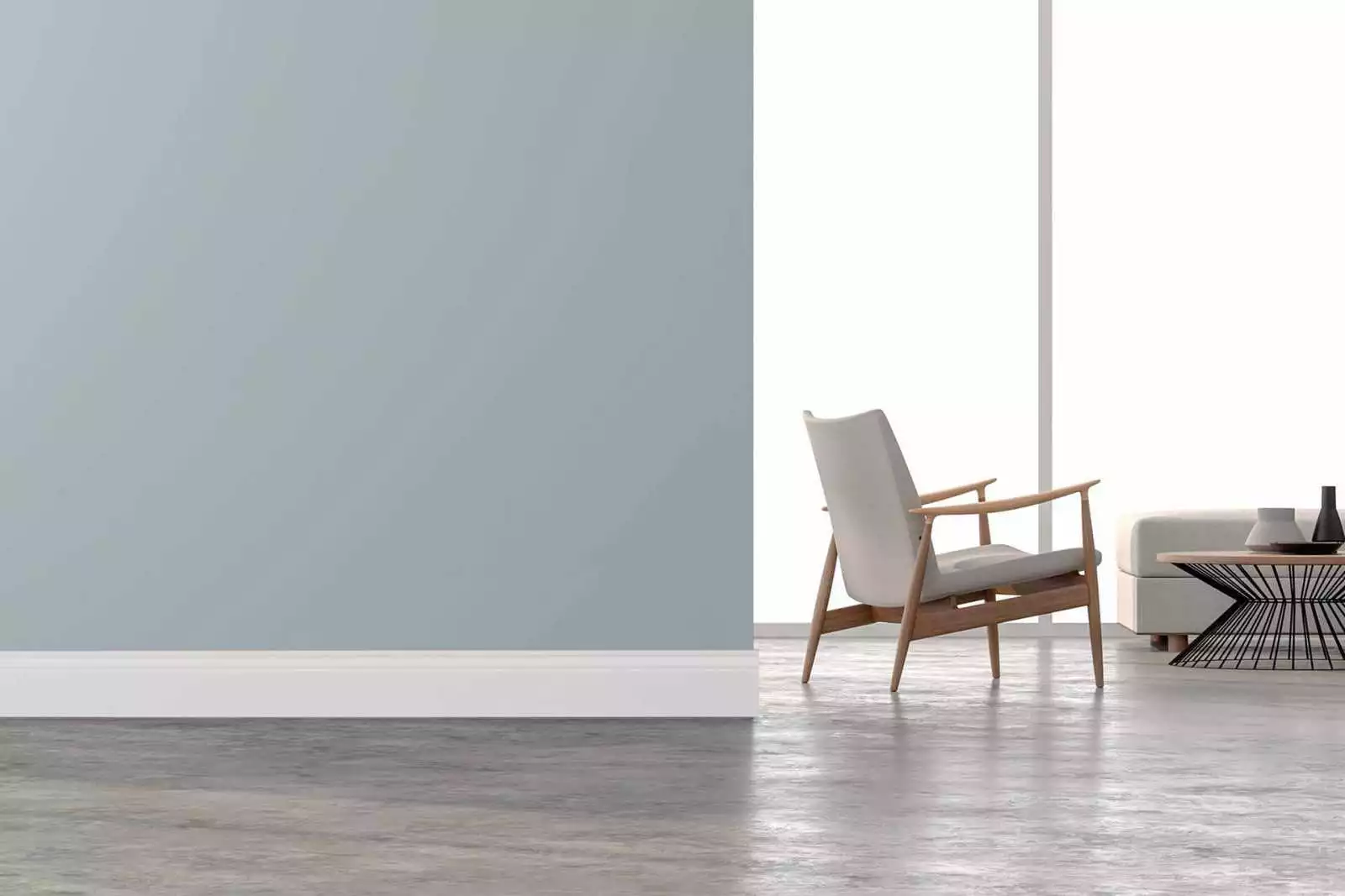 WHITE MOULDED MDF SKIRTING - 13cm