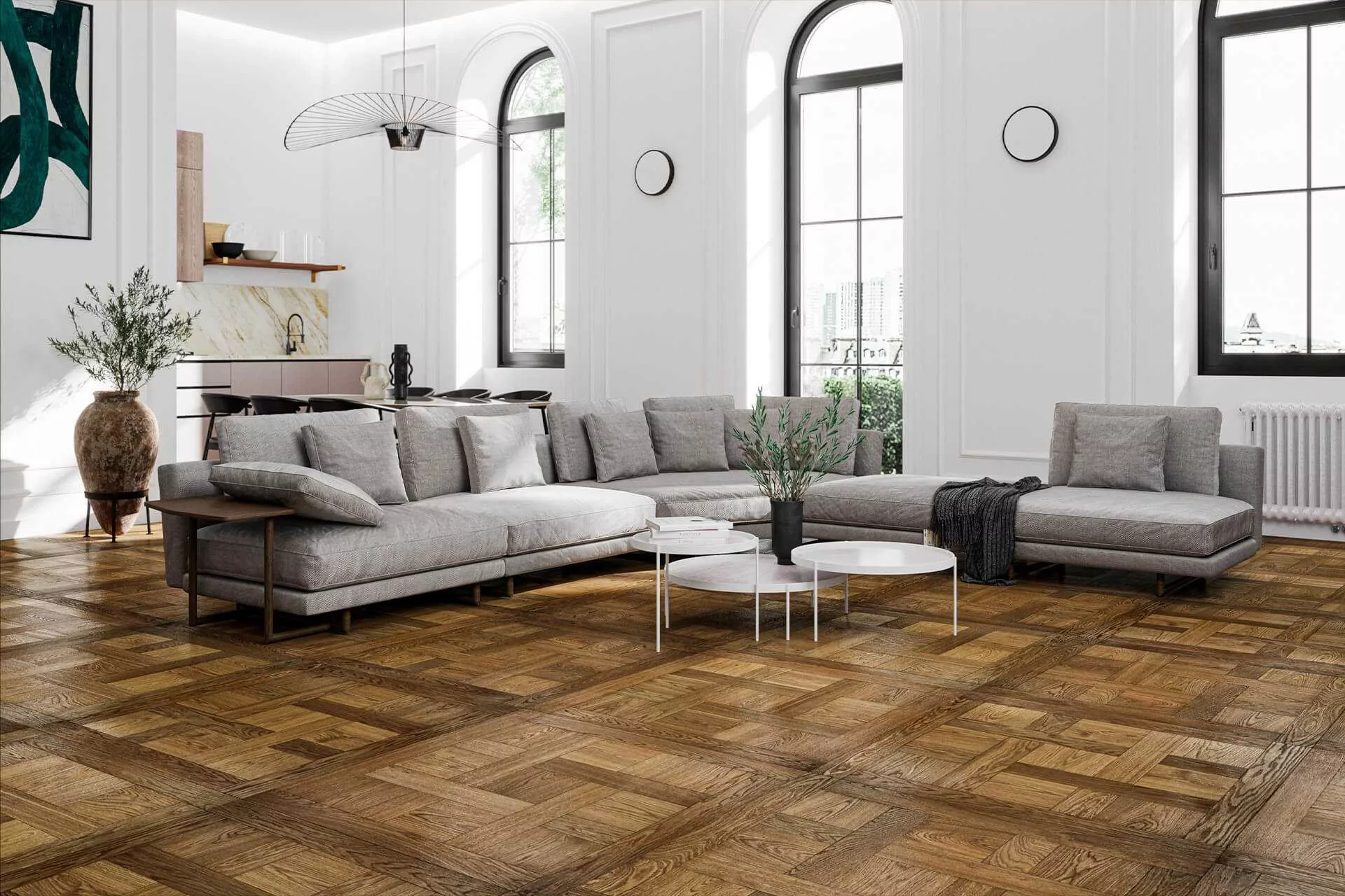OILED SMOKED SELECTION CHANTILLY TILES - Image 0