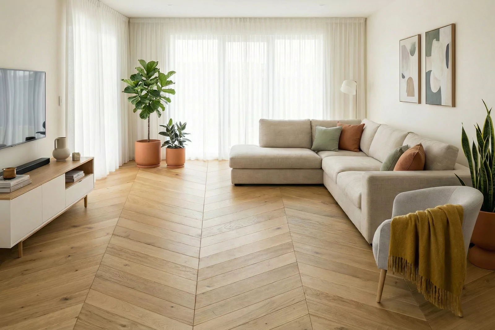 Parquet contrecollé Point de Hongrie authentic Chubby 90