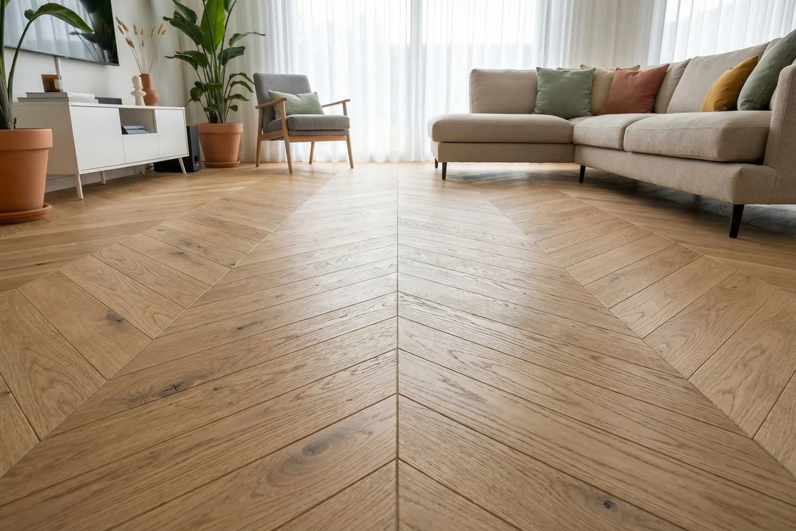 Parquet contrecollé Point de Hongrie authentic Chubby 90